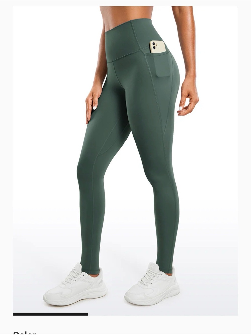 Butterluxe Tall Leggings with Side Pockets in Deep Green 30” inseam